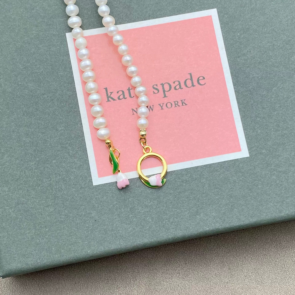 kate spade Tulip Clasp Pearl Necklace - Picture 3 of 6